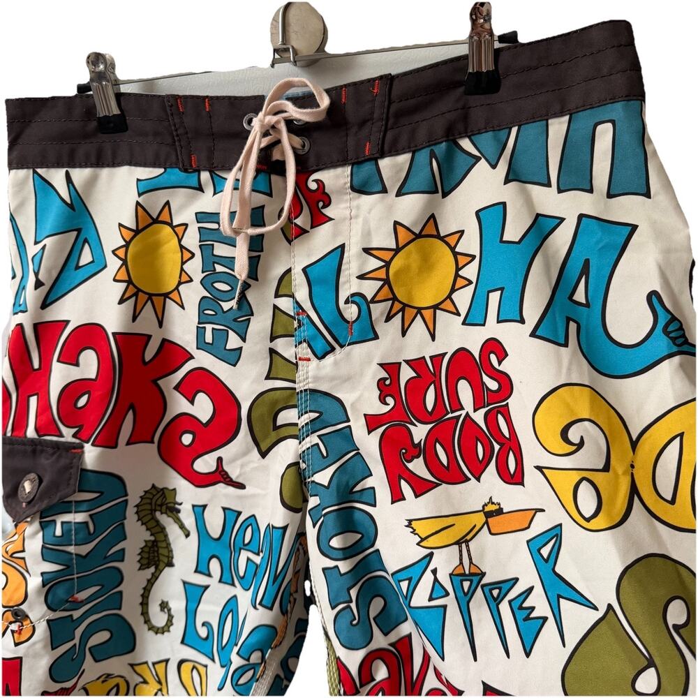 Andy Davis x Billabong Mens Size 34 Swim Trunks Board Shorts Graphic Colorful - Picture 7 of 10
